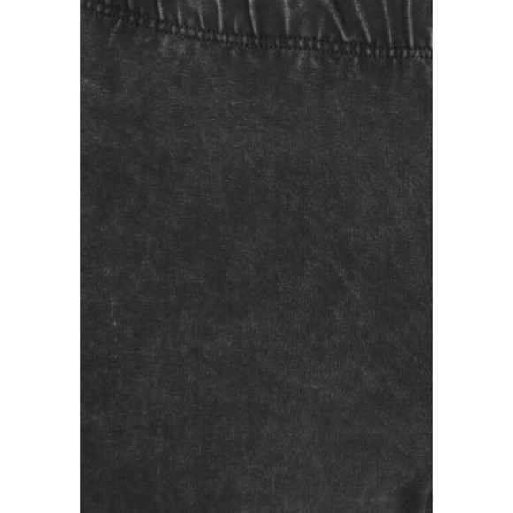 Dark Gray Boho Mineral Wash Flared Stretch Pants - Picture 5 of 6